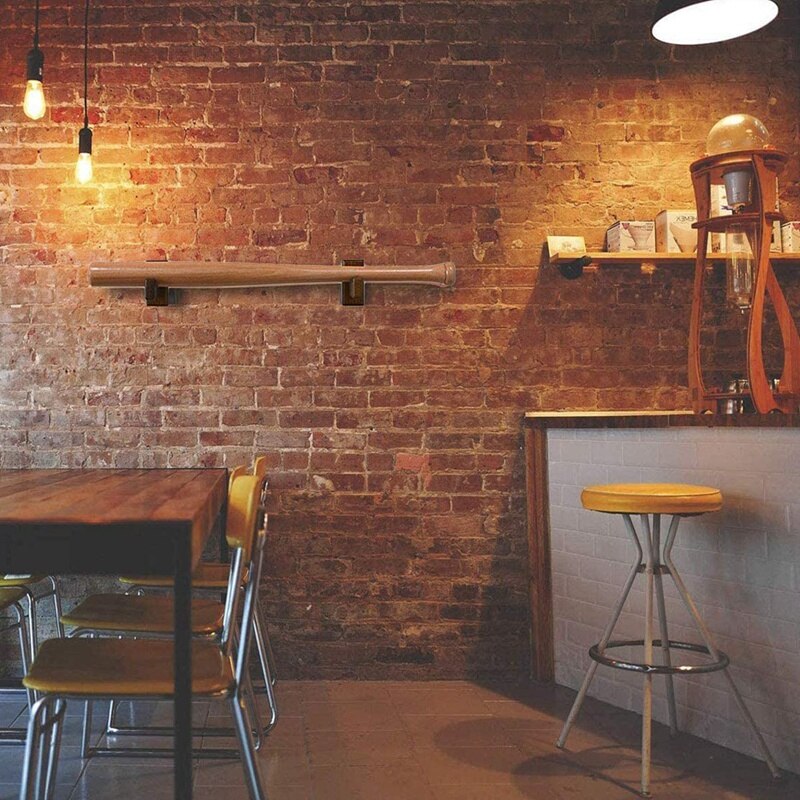 -Honkbalknuppel Wall Mount Display Case Houten Honkbalknuppel Houder Horizontale Display Rack Voor Softbal En Hockeystick