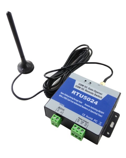 RTU5024 GSM 2G o 3G puerta abridor relé interruptor Control de acceso remoto puerta inalámbrica para puerta corredera de garaje