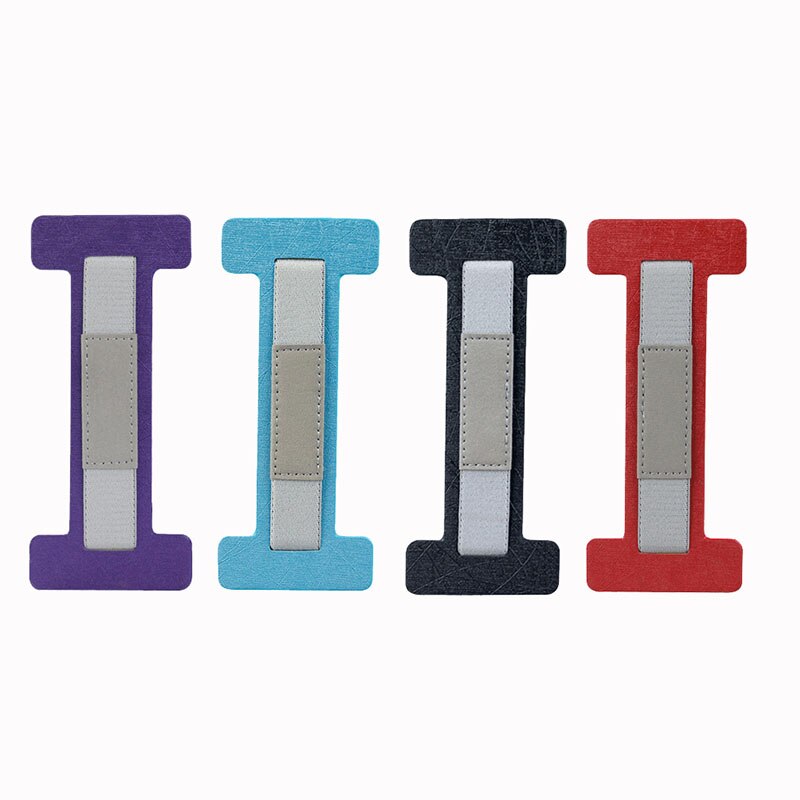 Universelle tablet-halterung mit rutschfestem fingerschutzband und ständer für 6-10.5 -zoll-tablets