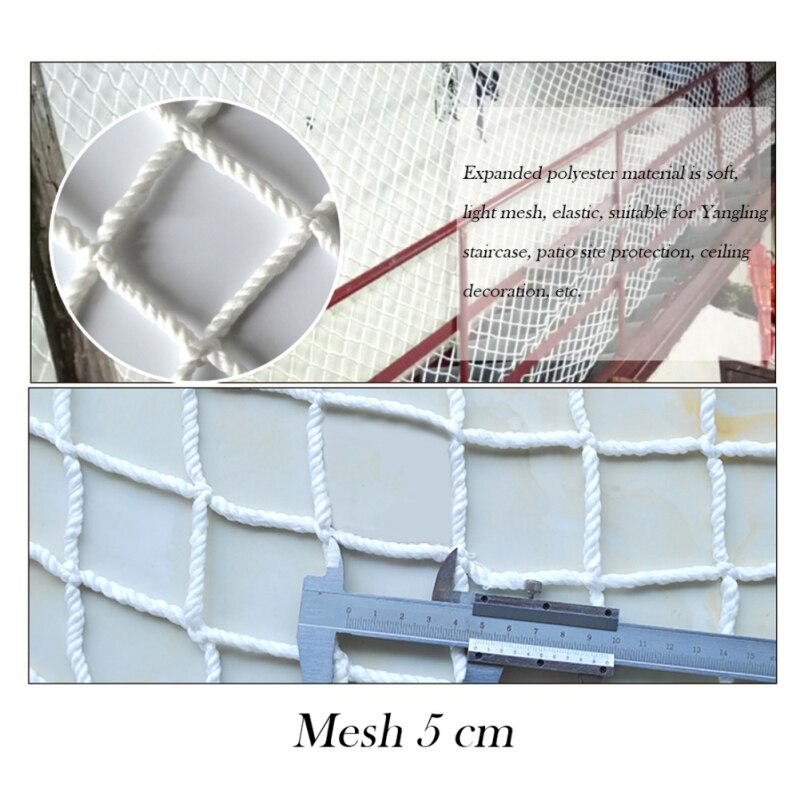 Wit Nylon Beschermende Netto Rooster Trap Balkon Veiligheid Bescherming Hek Kids Peuter Huisdier Veilig Dek Anti Vallen Net