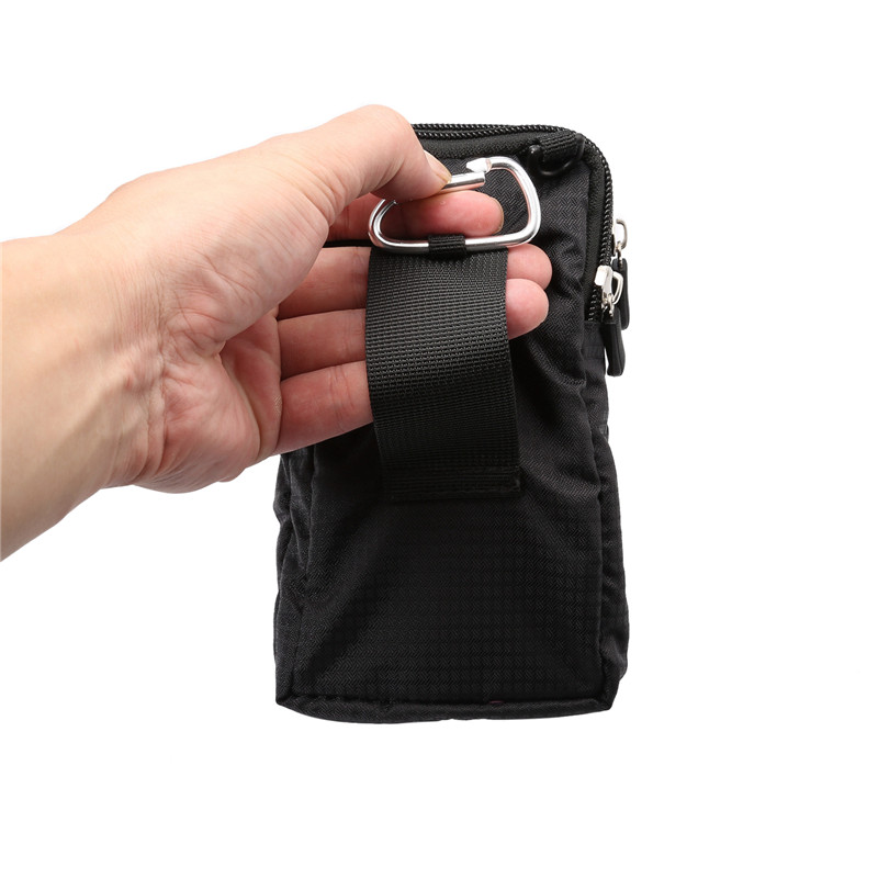 Yiang nylon universel tegnebog mobiltelefon taske 6.0 tommer mini cross body skuldertasker taske bærbar taske til iphone / samsung