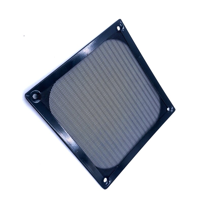 Zwart 120mm PC Case Vervanging Silver Tone Aluminium Stofdicht Fan Filter protector voor 120mm fan 12012 12015 12020 12025 12038