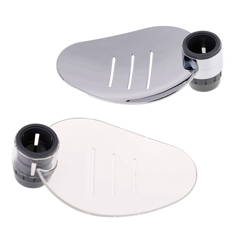 Verstelbare abs zeepbakhouder, douchestang, badkamergadget, zeeppallet, douchestang, glijstang, douchestang, zeepbakdoos