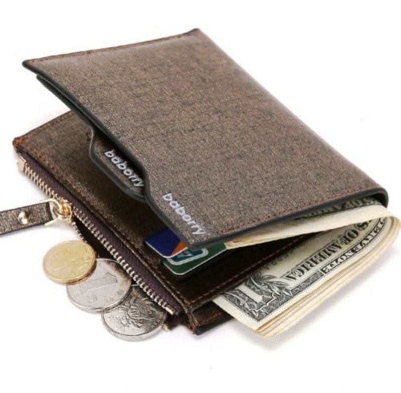 Mannen Portemonnee Portemonnee credit Card houders Koppeling Bifold Pocket Billfold Synthetisch Lederen Tas Portefeuilles