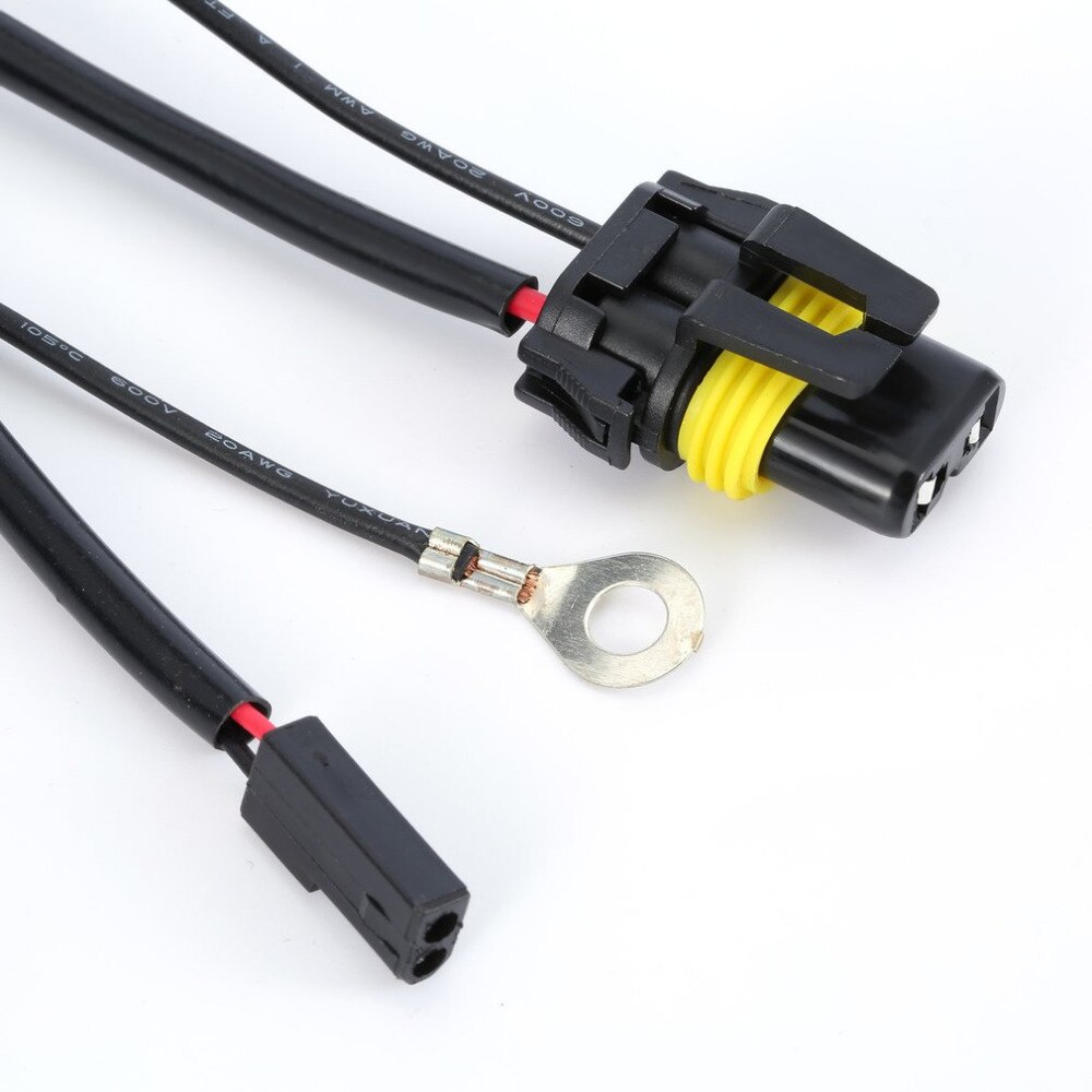 Universal 35W 12V Xenon Headlight Wiring Harness Hi/Lo HID Battery Relay Wire Controllor Harness Cable for Car Auto Headlamp