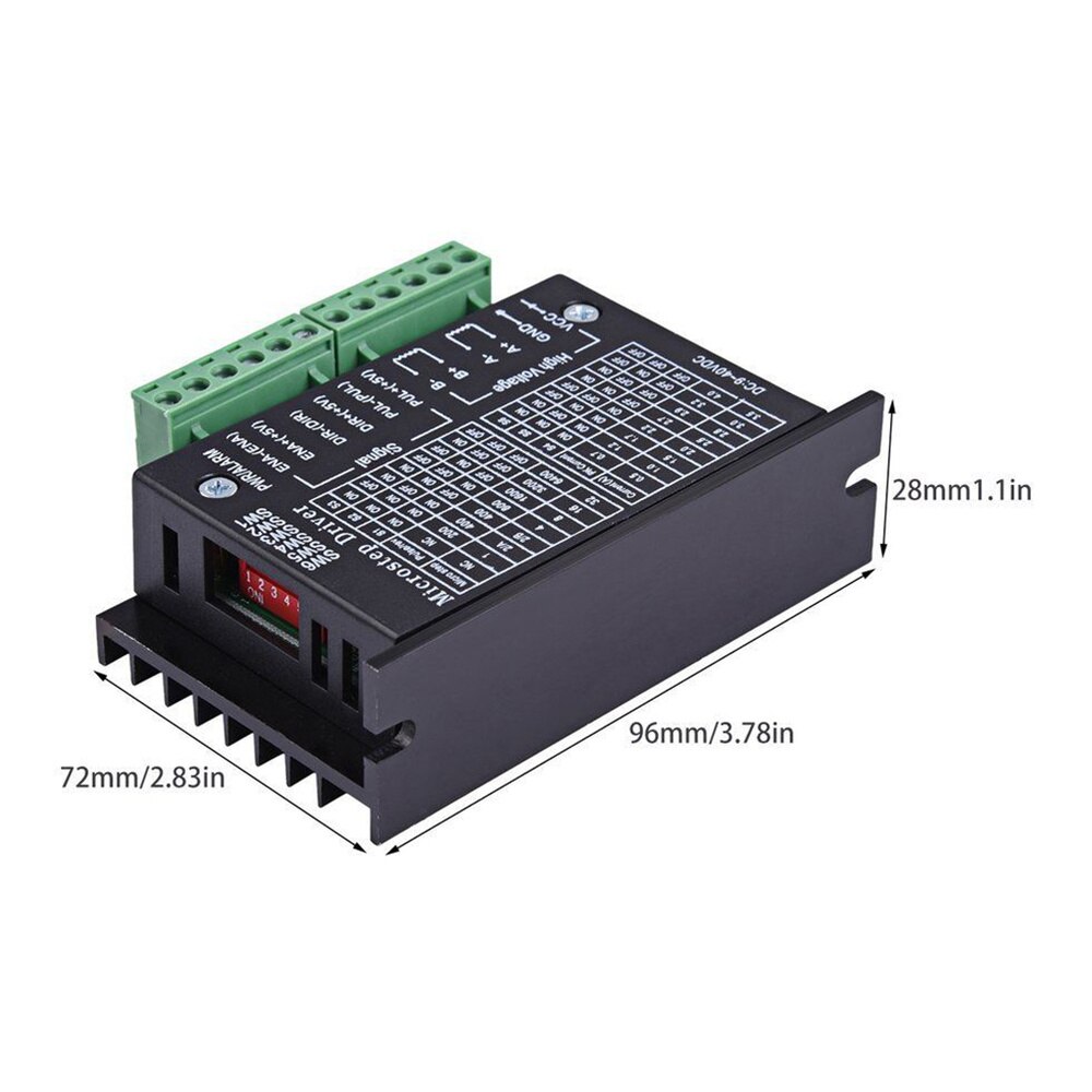TB6600 Verbeterde Versie 4A 40V Dc 42 / 57 / 86 Stappenmotor Driver Controller 32 Segmenten Micro-stap Cnc 1 As 2 / 4 Fase