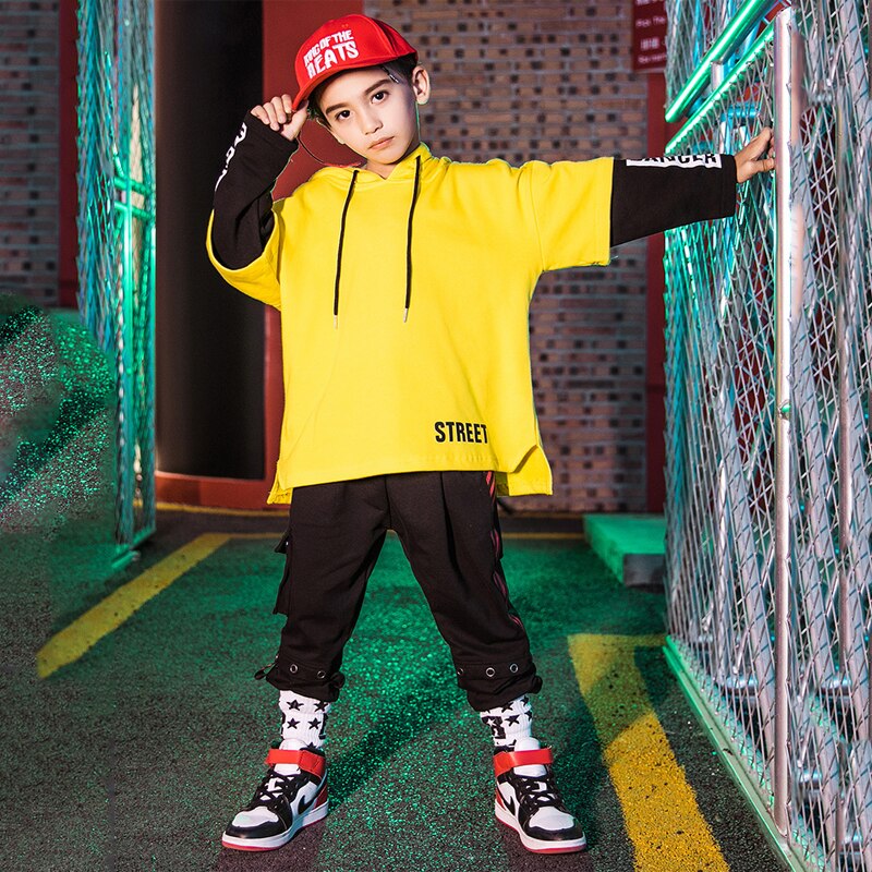 Ballroom Moderne Dans Kleding Hip Hop Dance Kostuums Voor Jongens Street Dance Show Slijtage Prestaties Rave Kleding DQS3631