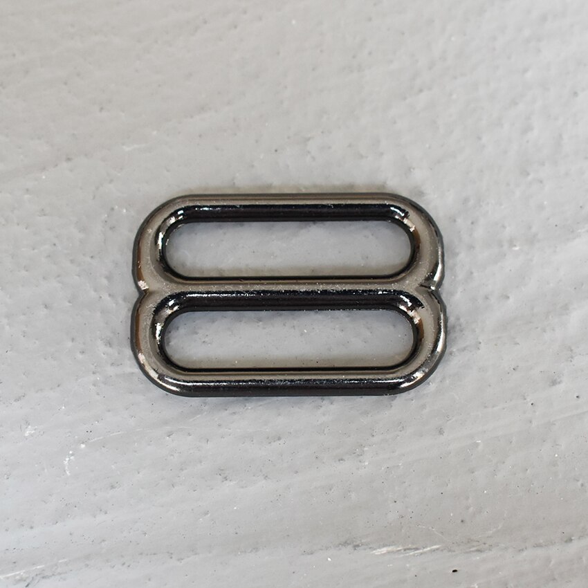 20 Pcs/Lot Adjustment DIY Accessories for 25mm Webbing Metal Slider Adjustable Buckle Loops DIY Straps Bags Belts Accessories: Gun Black