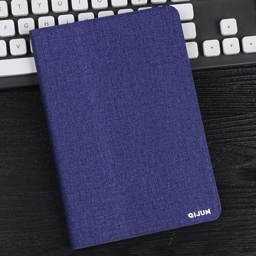 tablet flip case for Samsung Galaxy Tab A 8.0&quot; protective Stand Cover Silicone soft shell Solid capa funda for SM-T350 T355: blue