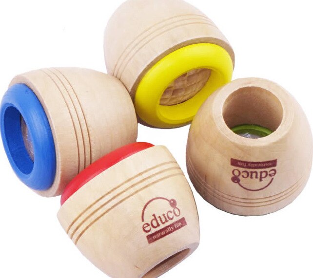 Export to Germany Wooden Magical Kaleidoscope Bee Eye Effect Polygon Mirror to Observe the Traditional Nostalgic Toys