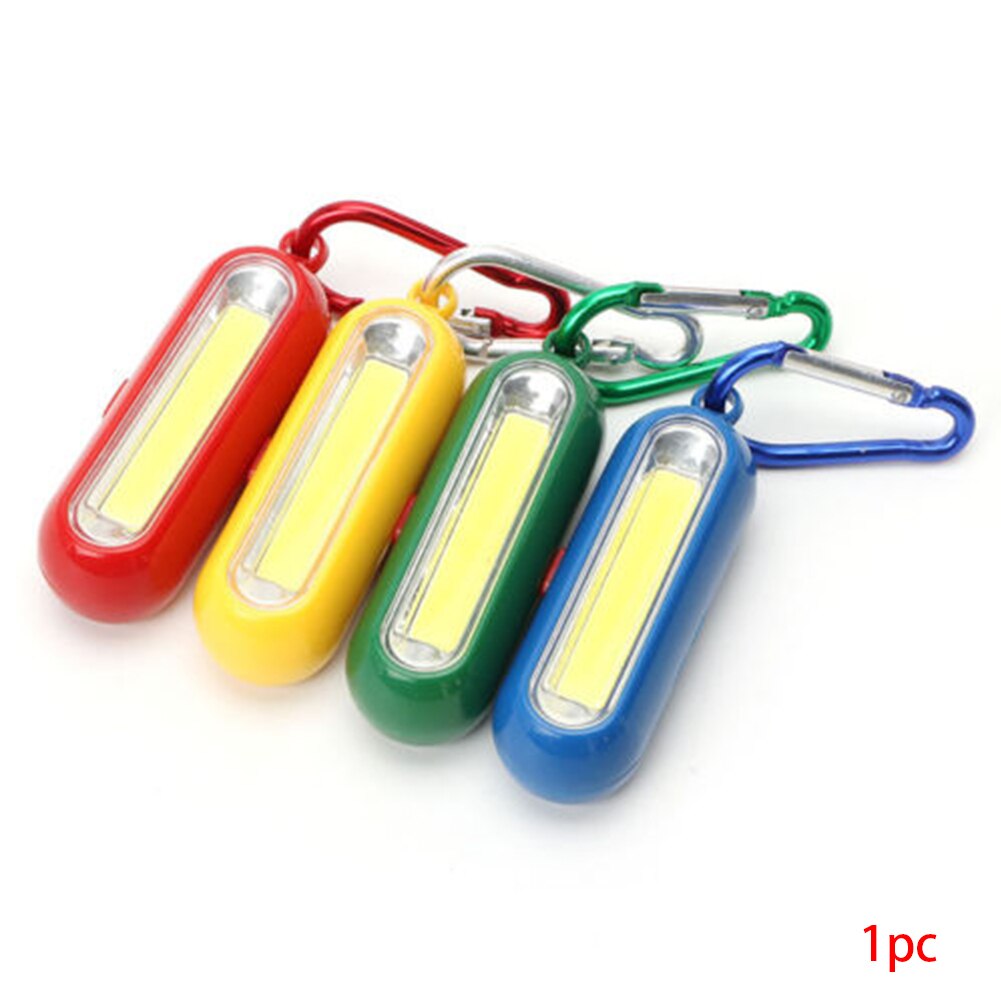 Arrivials bærbar camping mini cob led led lommelygte nøglering praktisk lys lampe karabinhage camping udendørs