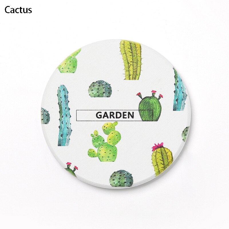 Waterabsorptie diatomeeënaarde keukenaccessoires eetkamerdecoratie onderzetter 1 st koffiebekermat snel drogende mokmatten antislip: Cactus