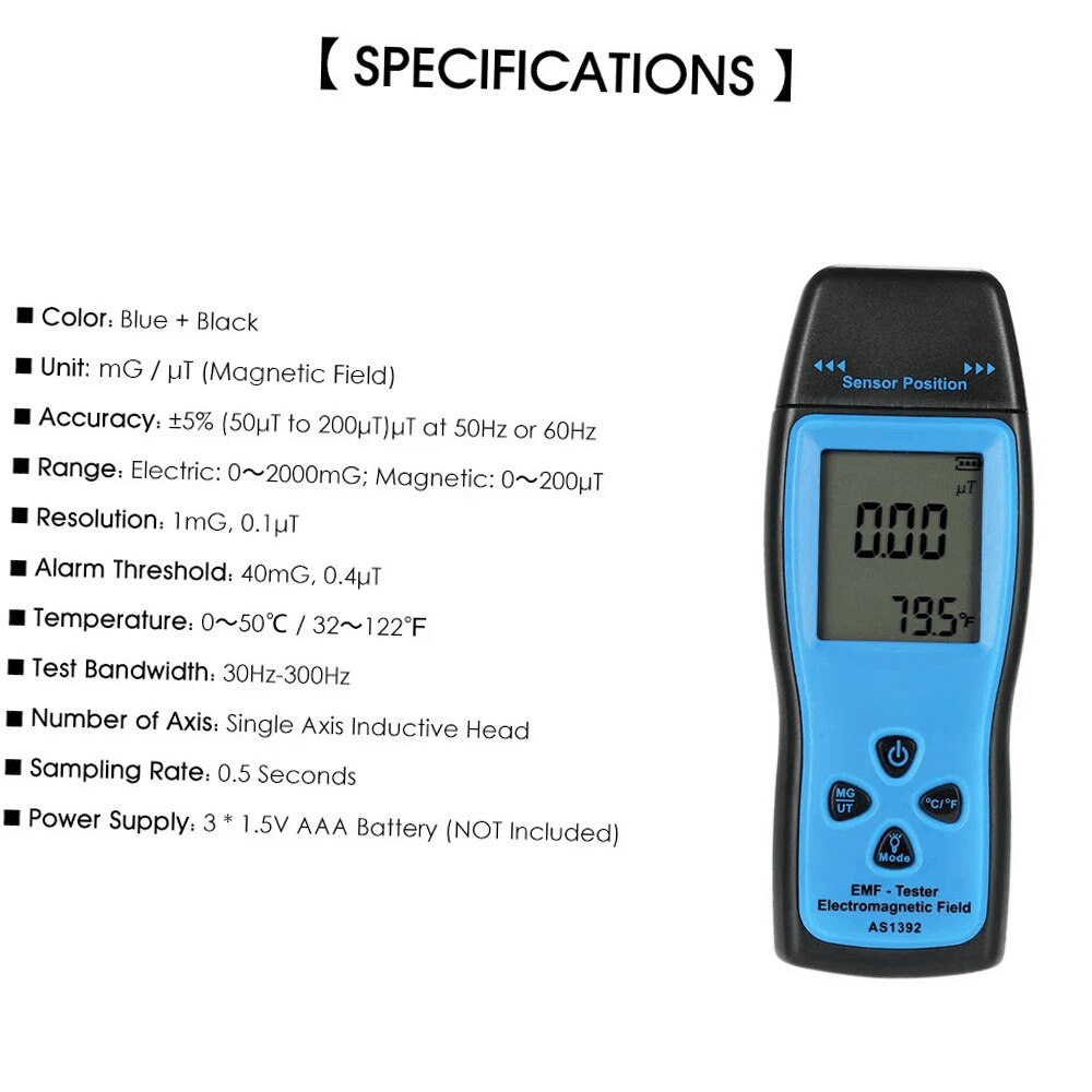 Handheld Geiger Counter Mini Digital LCD EMF Tester Electromagnetic Field Radiation Detector Meter Dosimeter Tester Counter