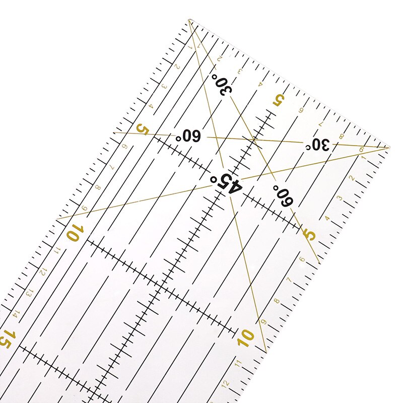 Klar akryl quilt linjal lappeteppe akryl sy linjaler klær håndverksverktøy sytilbehør quilting ruller til lappeteppe