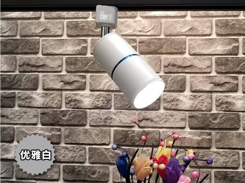 COB LED Spoor Licht Lamp 7W 12W AC85-265V Spoor Verlichtingsarmaturen Spots Plafond Lightsfor Winkel Mall Tentoonstelling gratis shipp: White / 7W White