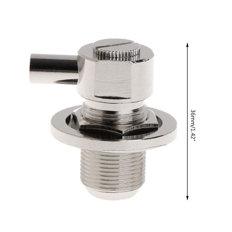 Conector RF de ángulo recto, conector UHF hembra para RG58 RG142 LMR195, Cable Coaxial N7MC, SO239