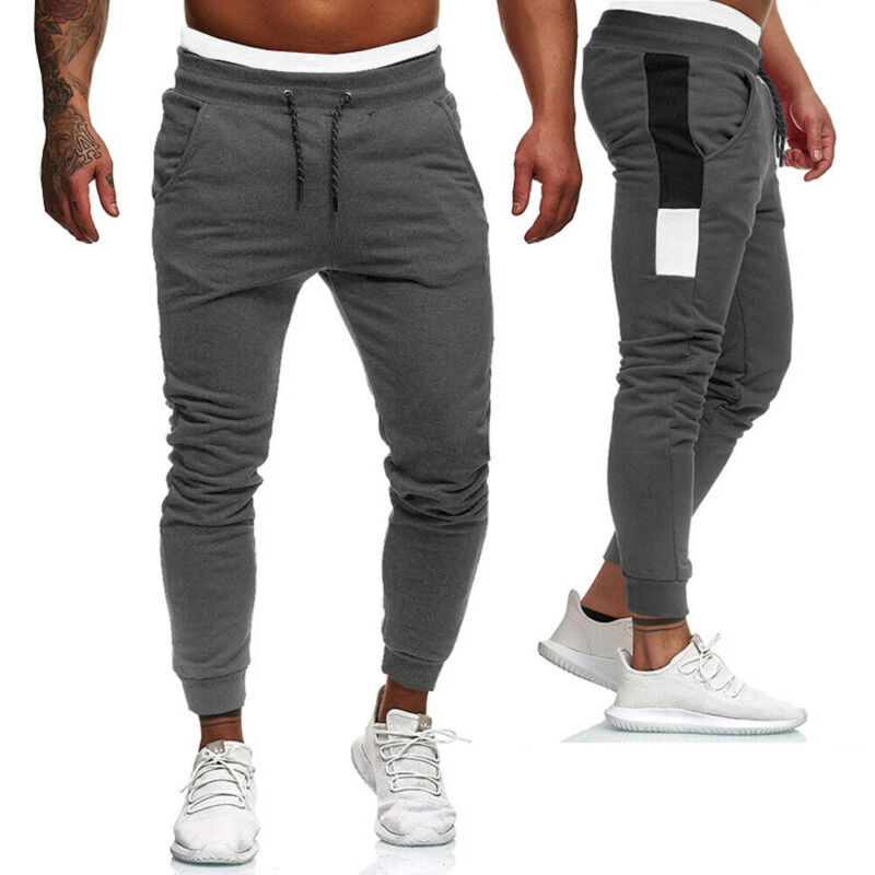 Mens Laufen Hose Frühling Herbst schlank passen Trainingsanzug Böden schlank Joggen Jogger Schweiß Hose lang Hose Sportbekleidung