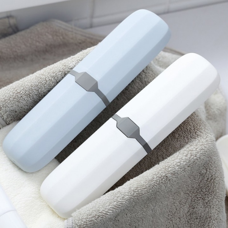 1pc rejse bærbar tandbørste opbevaringsboks tandbørsteholder æskeholder rejse tandpasta arrangør badeværelse rejse tilbehør