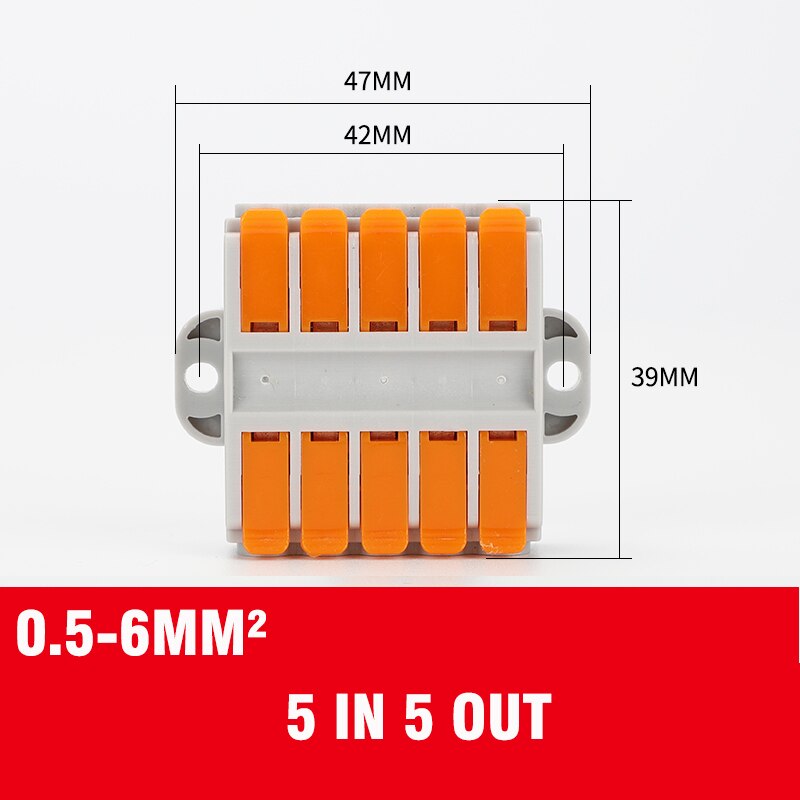 Wire Connector 2/3/4/5/6 pin Universal Docking Fast Wiring Conductors push-in Terminal Block Cable splitter High power connector: Cyan / 3P