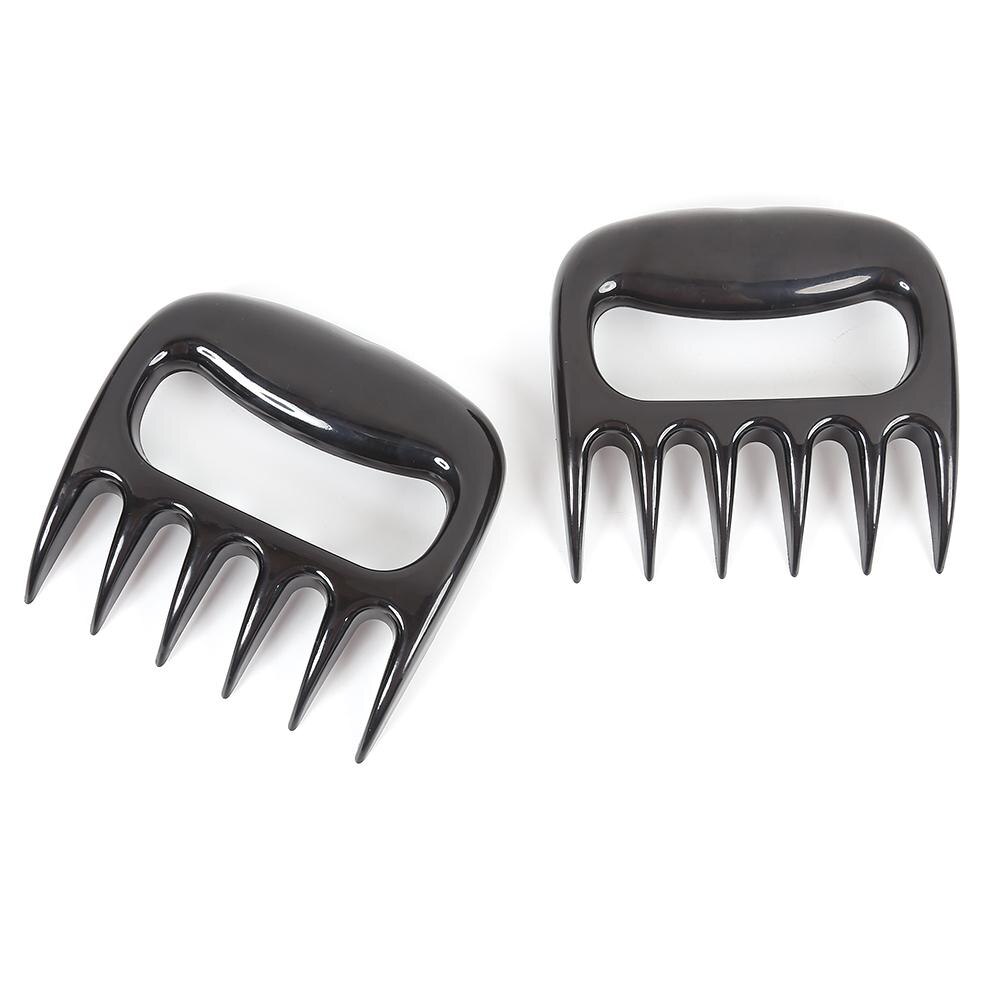 2 pièces/ensemble Durable Griffes D'ours Fourche Facile à Transporter Portable Traction Extérieure Viande Déchiqueter Porc Pince Griffes D'ours Fourchette BARBECUE Pinces