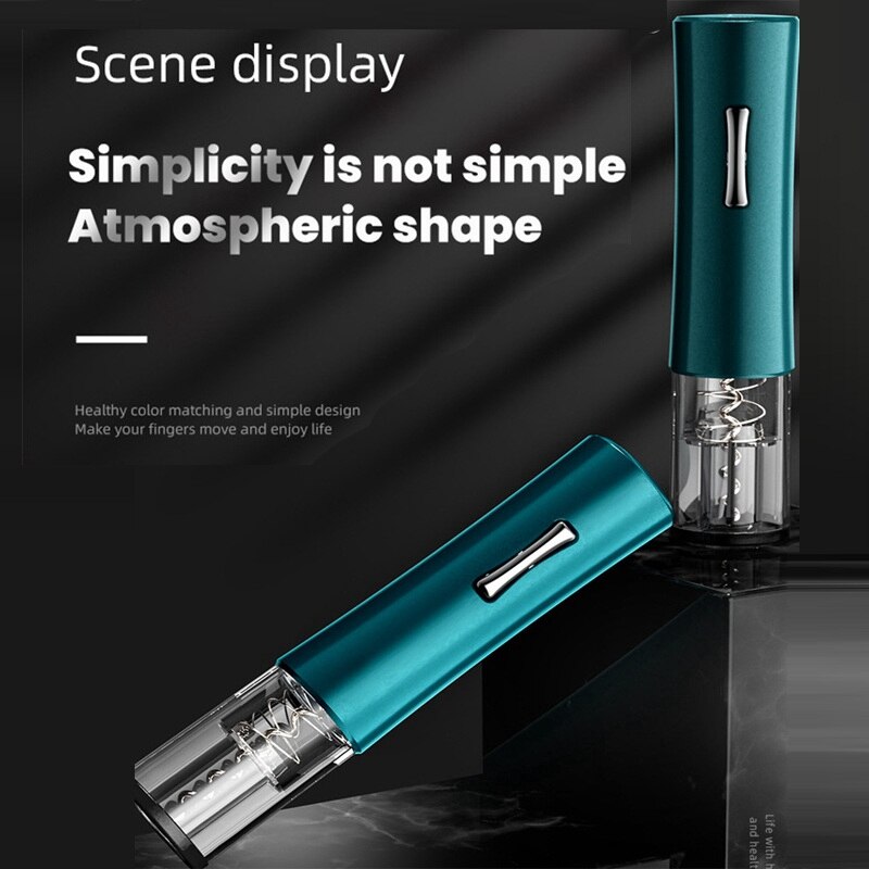Smart Electric Wine Opener Corkscrew Cordless Automatic Corkscrew Wine Bottle Openers Dry Battery Kitchen Tool