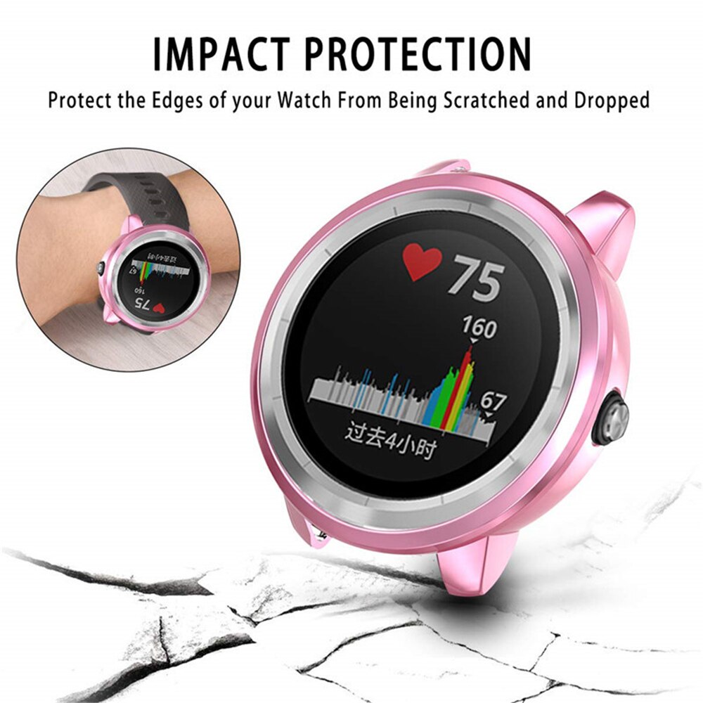 TPU Watch Protective Case for Garmin Vivoactive 3 3 Music Watch Case Ultra-Thin Watch Cover Frame Shell For Vivoactive3/3 Music