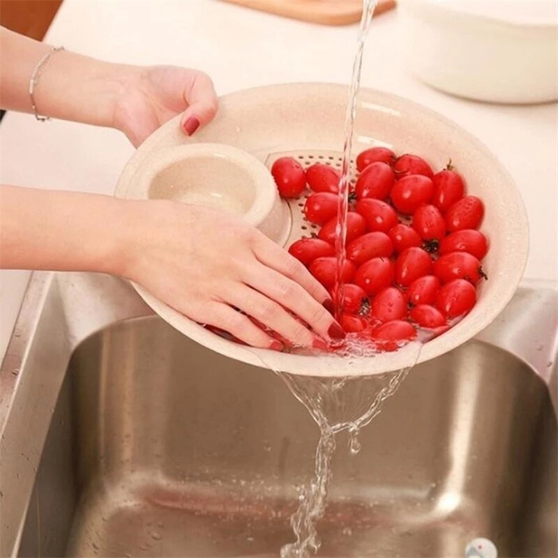 Lightweight Wheat Straw Plates, Unbreakable Eco-Friendly Reusable Plastic Plates, Salad Plates, Camping Plates, Dumplings Dish