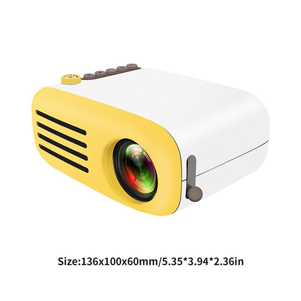 , Mini proyector Yg200, proyector Led portátil para el hogar, compatible con proyector pequeño Hd 1080 P, tamaño de proyección de 20-60 pulgadas