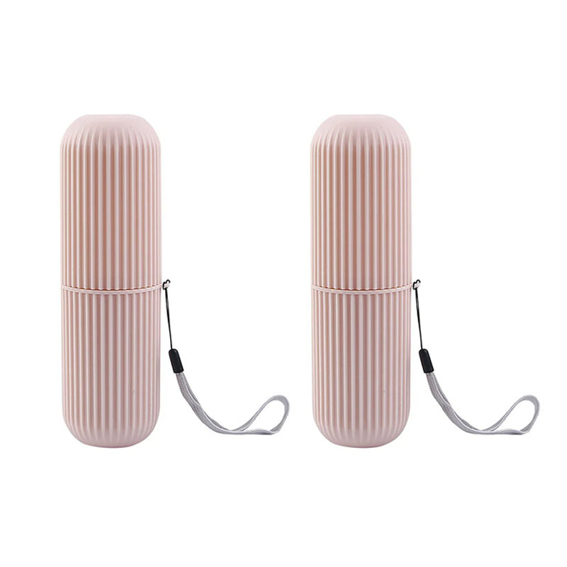 Portátil pasta de dentes proteger titular caso viagem acampamento caixa armazenamento organizador viagem produtos higiene pessoal armazenamento copo novo creat: Chocolate