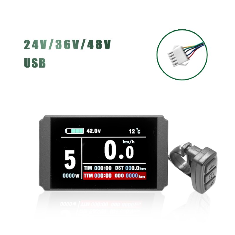 Kt Ebike Lcd Led Display Kuteng 24V 36V 48V Lcd3 Lcd8h Led 880 LCD7 Elektrische Fiets display Voor Elektrische Fiets Kit