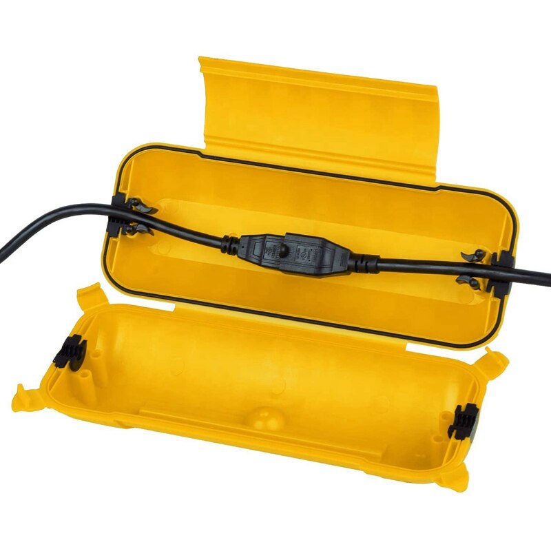 Water Resistant Extension Cord Cover Safety Seal Connection Box Protect Outdoor Decorations / Power Tool / Plug