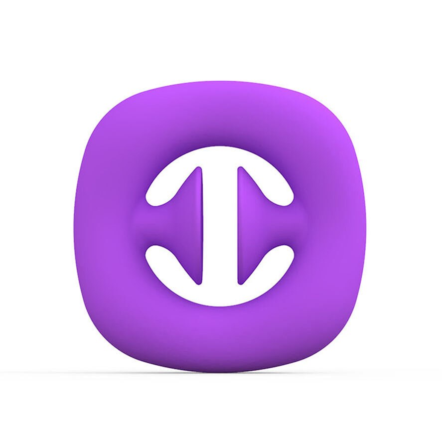 Anti Stress Fidget Toy Finger Hand Grip Simple Dimple Stress Reliever Adult Child Brinquedos Toys Decompression: Purple