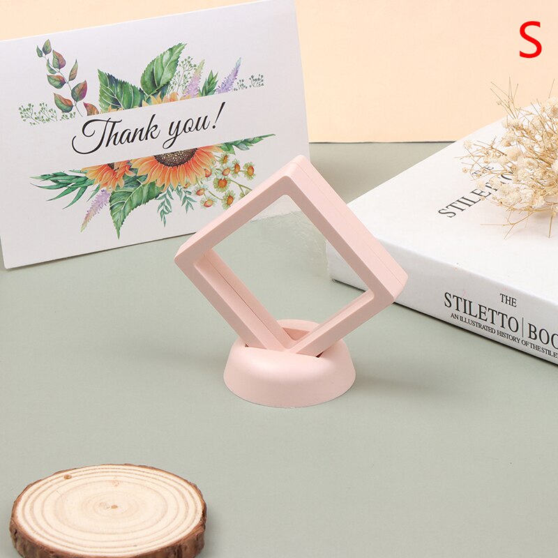 Cadre photo flottant 3D, boîte d&#39;ombre, présentoir de bijoux, support de bague et pendentif, protéger les bijoux, étui de présentation en pierre: PKS