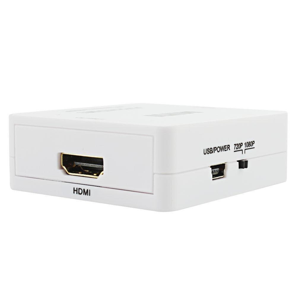 Scaler adapter hd video composiet converter box rca av/cvsb hdmi video pal hdmi 2av l /r 1080p ntsc mini ondersteuning