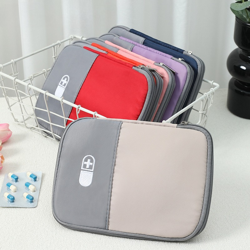 Portable Travel Medicine Storage Bag Version Emergency Convenient Bag Multi-Purpose Oxford Cloth Home Bedroom Living Room
