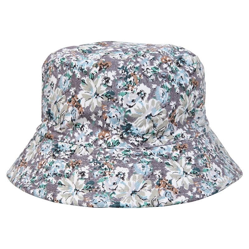 Gorros de pescador reversibles con estampado Floral para hombre y mujer, protector solar, de algodón, doble cara, antisol: Style 6