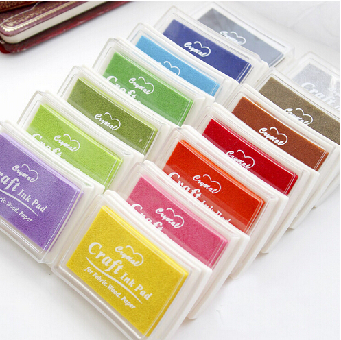 Tampon encreur coloré pour bricolage, 1 pièce/lot, tampons encreurs de dessin animé pour Scrapbooking, papeterie coréenne décorative, 0101