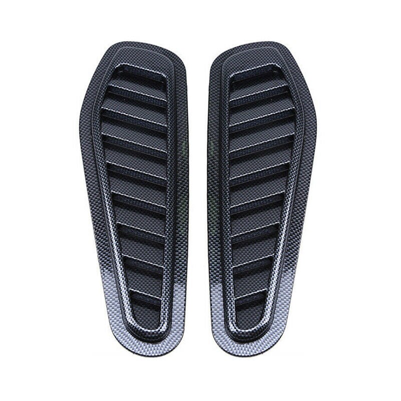 NEW 2x Car Decorative Air Scoop Flow Intake Hood Vent Bonnet Universal - View #6