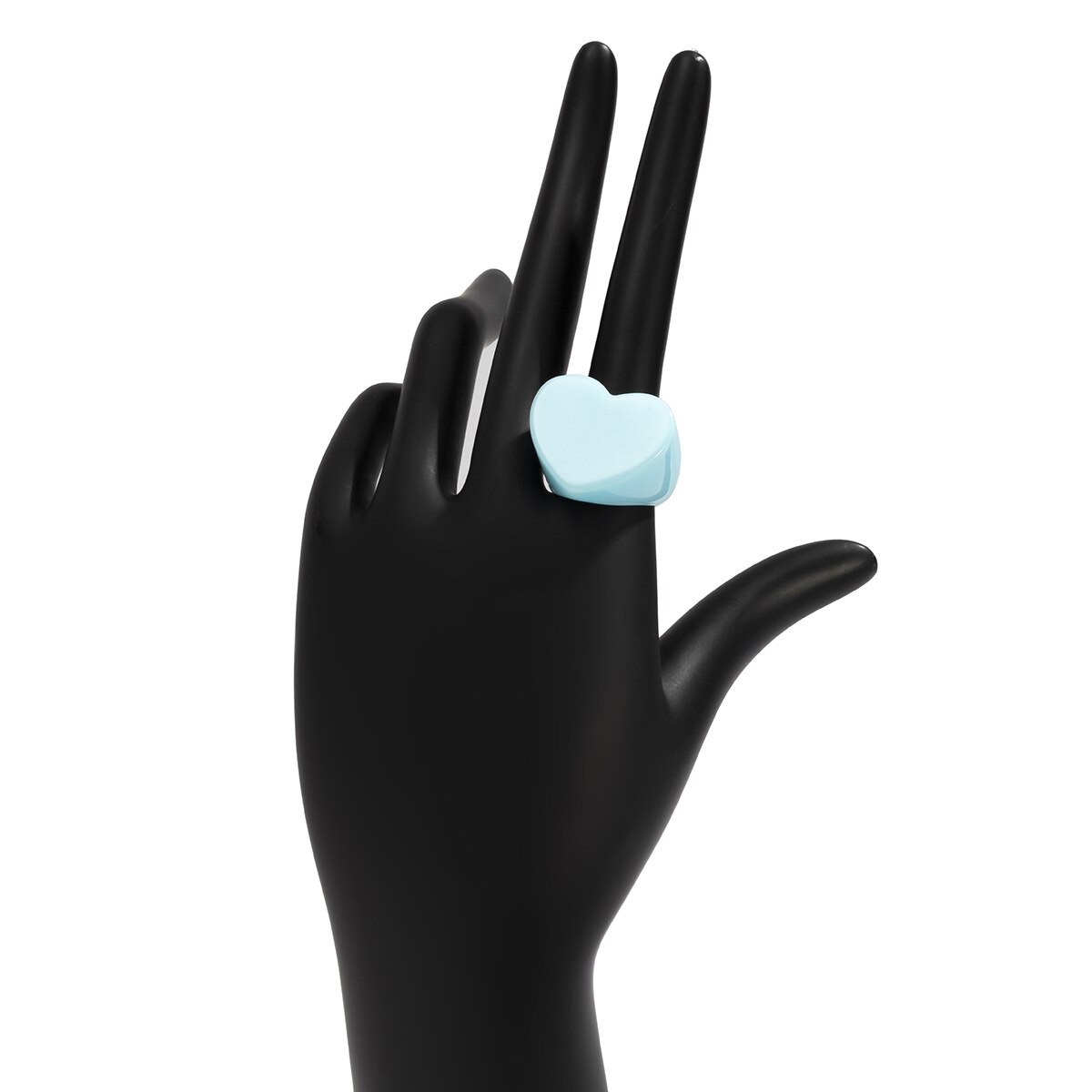 Acryl Hars Ringen Set Voor Vrouwen Meisjes Onregelmatige Marmer Patroon Kleurrijke Transparante Ring Ringen Sieraden: light blue