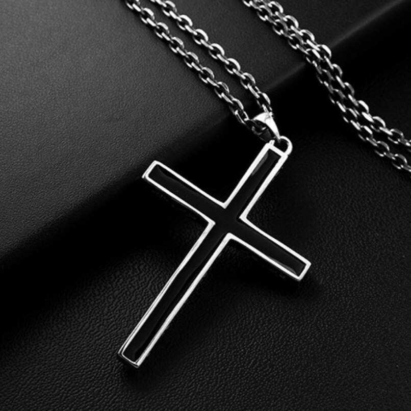 S925 Sterling Zilver Eenvoudige Heldere Kruis Hanger Voor Wome Mannen Minnaar Puur Zilver Mode Christian Sieraden Ketting Accessoires