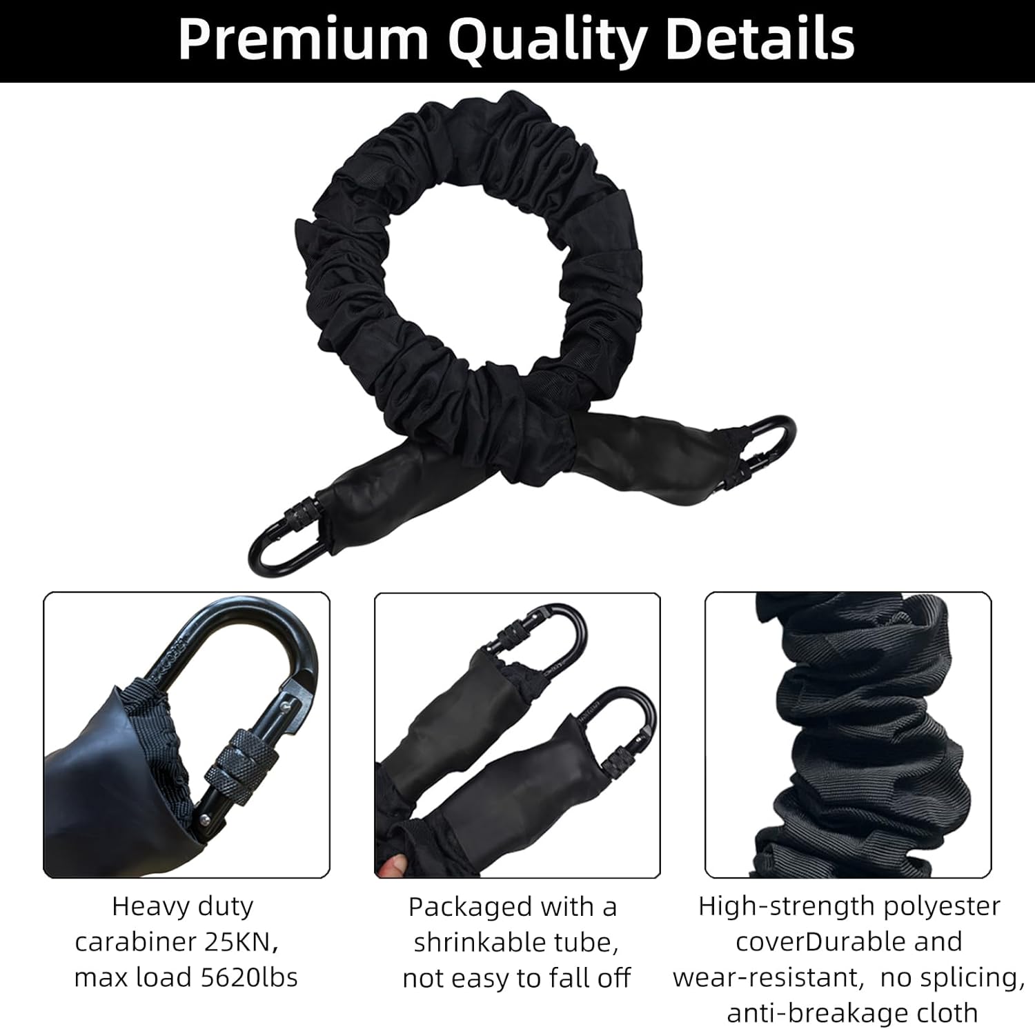 Cuerda de entrenamiento con bungee de alta resistencia, Cuerda de resistencia de bungee anti-gravedad y de suspensión para el gimnasio doméstico, solo incluye 1 cuerda de bungee
