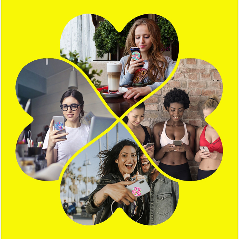 Popped Phone Holder Socket Stand For iPhone 16 15 14 13 Griptok Mobile Phone Accessories for Huawei Finger Ring Soporte Movil