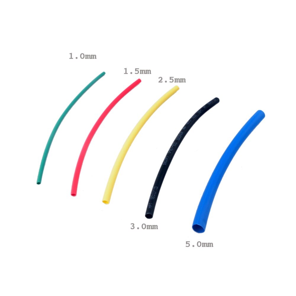 RCmall 2:1 Heat Shrink Tubing Wrap Electrical Cable Sleeving Wire Kit DIY0054