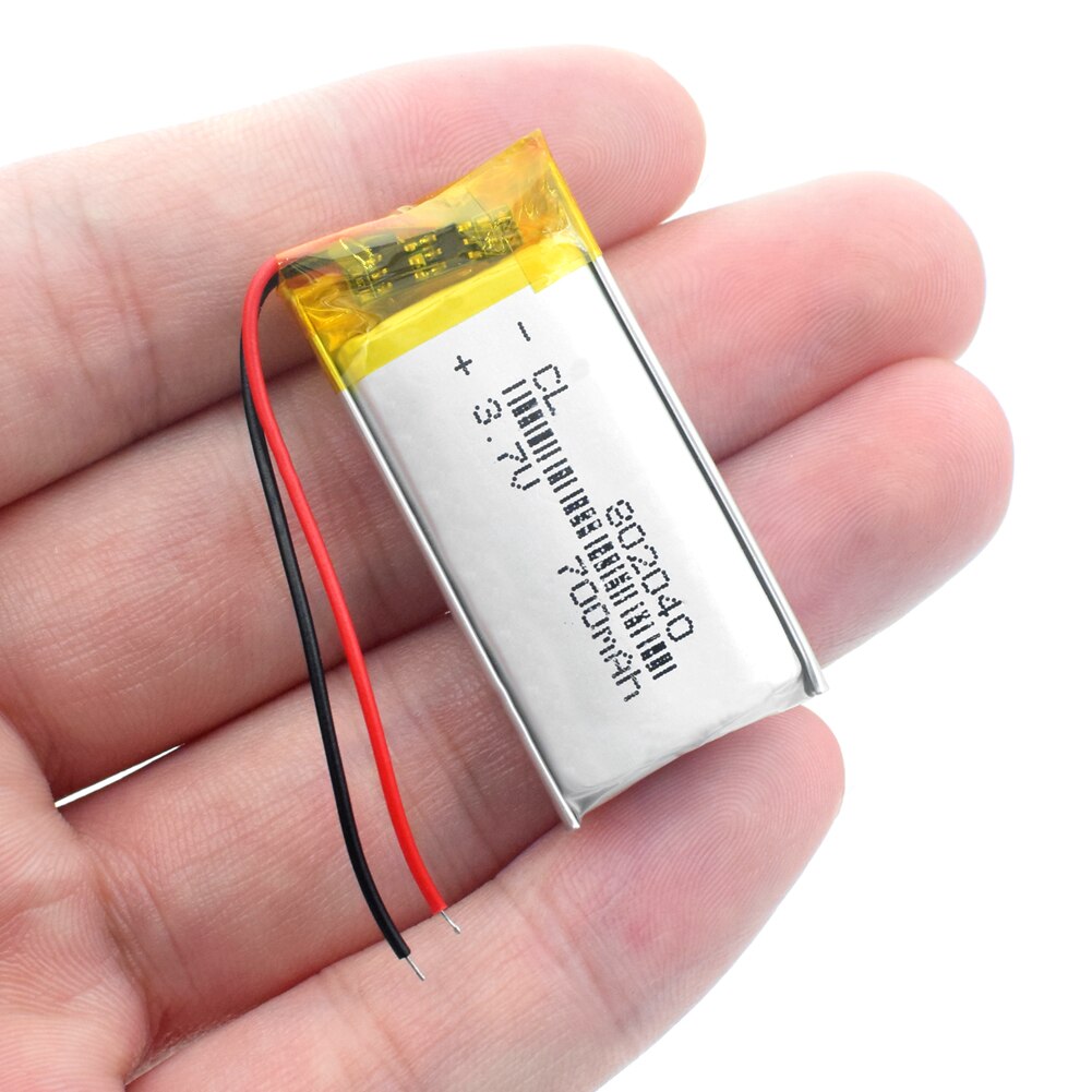Batería 802040 para teléfono Dvr GPS Mp3 Mp4 Mp5 Altavoz Bluetooth E-Book 3,7 V 700mAh polímero de litio recargable acumulador
