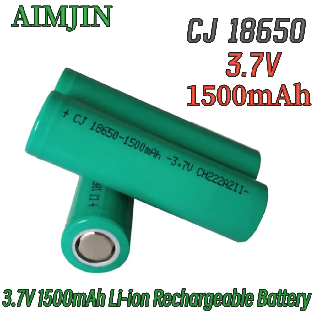 Kapacitet 3.7v x 1500 mah 18650 litiumjonbatterier, uppladdningsbart, lämpligt för olika elektroniska produkter