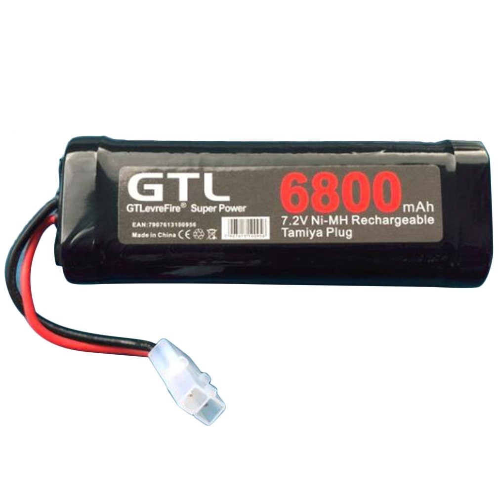 6800mAh 7.2V NiMh RC Toy Battery Rechargeable Flat Racing Car Replacement Battery for RC Airplane Helicopter Boat: Default Title