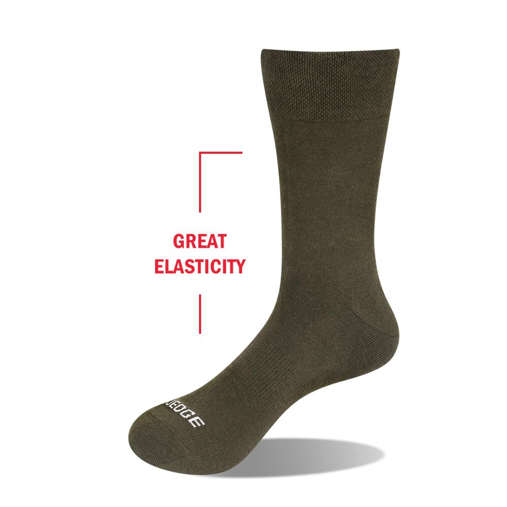 YUEDGE Calcetines para hombre de fibra de bambú, Cómodos calcetines de vestir informales de negocios para hombre, calcetines finos de verano para hombre talla EU 39-47