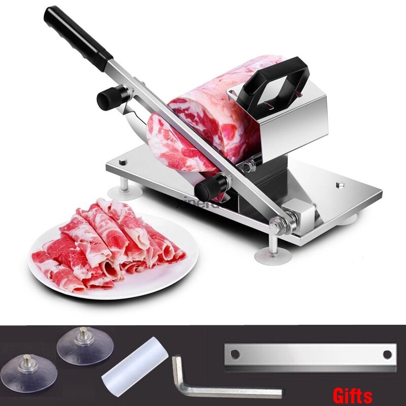 Commercial Household Manual Meat Slicer Lamb Beef Meatloaf Frozen Meat Cutting Machine Vegetable Mutton Rolls Hand Mincer Cutter