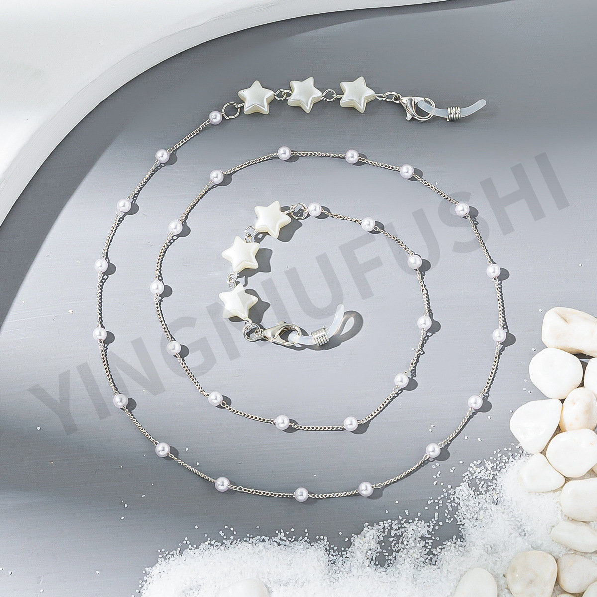 Ster Parel Brillenketting Touw Mode Vrouwen Zonnebril Kettingen Antislip Brillenhouder