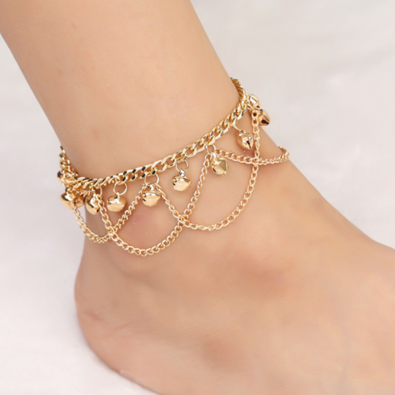 Tobillera con forma de mariposa para mujer, joyería para el pie, pulsera descalza para la playa, correa para el tobillo, accesorios de joyería bohemios: Tassel anklet
